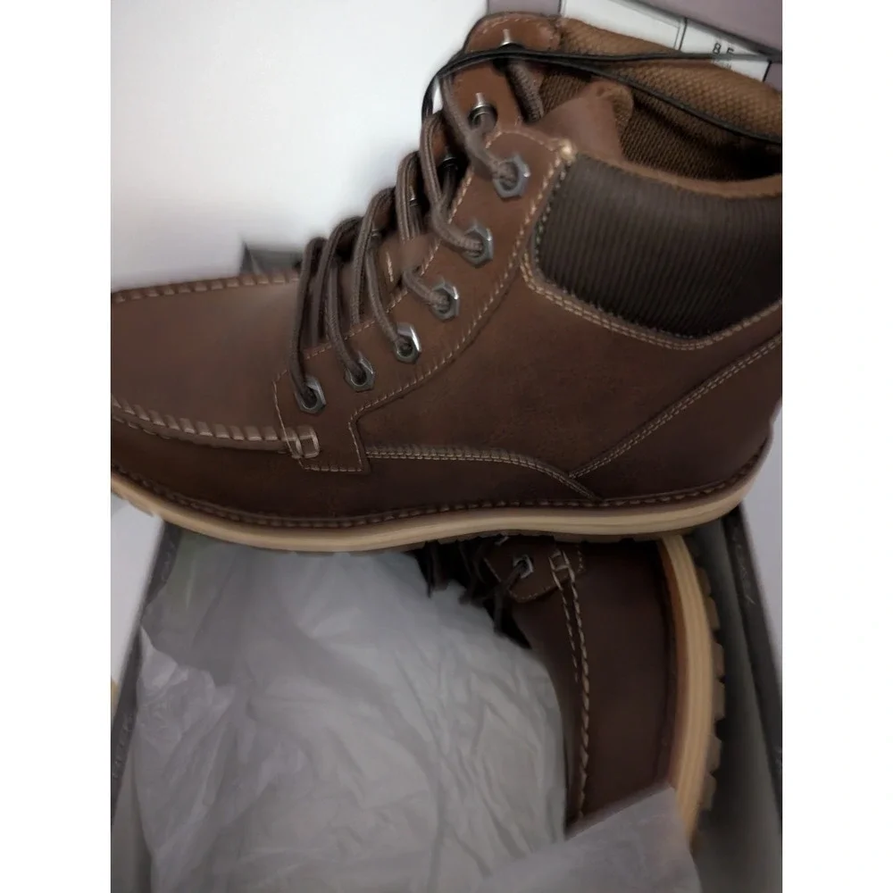 Falls Creek Men's Brown Work Boot Size 10 M Bozeman Brown New without Box.